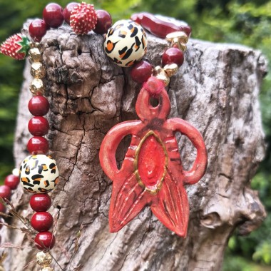 Wisiorek ceramiczny LEŚNY LUDZIK